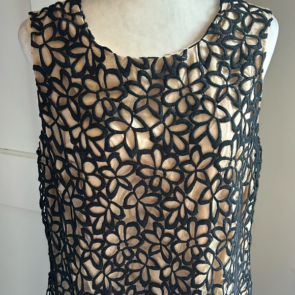 NWOT Neiman Marcus LELA ROSE Target Guipure Lace Top Sz. Large - Picture 3 of 6
